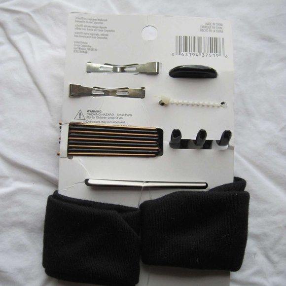 Scunci Value Variety Set 21 Pieces Hair Jaw Snap Clip Bobby Elastics Fabric Band - Picture 3 of 5